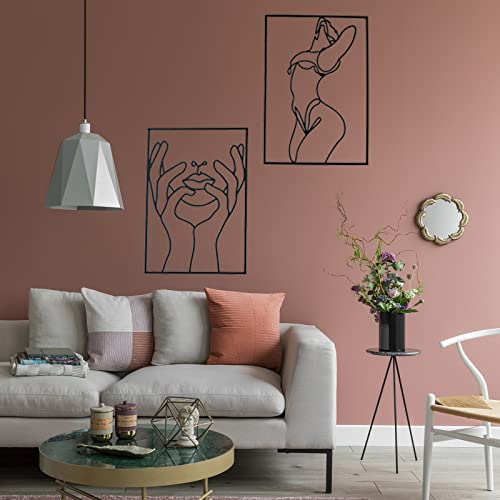 4 Pack Black Wall Art Décor (4 Count)