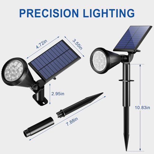 Solar Lights Outdoor Waterproof Flag Spotlights 10 Pack (10 Count)