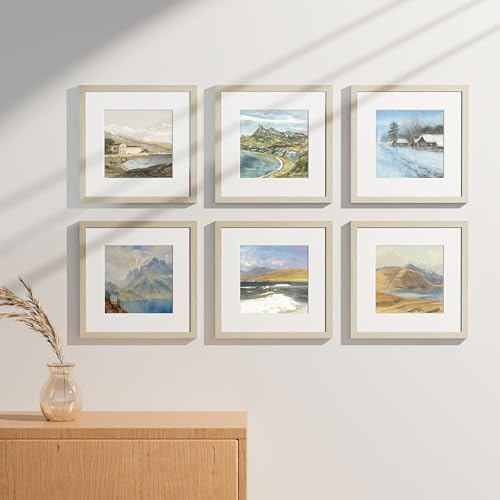 12x12 Picture Frames Set of 9 for Wall Mounting (9 Count)