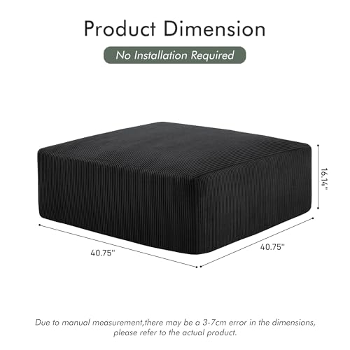 Modular Ottoman for Sectional Sofa Boneless Couches for Living Room