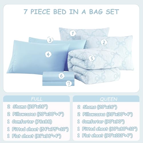 Queen Comforter Set with Sheets for Girls