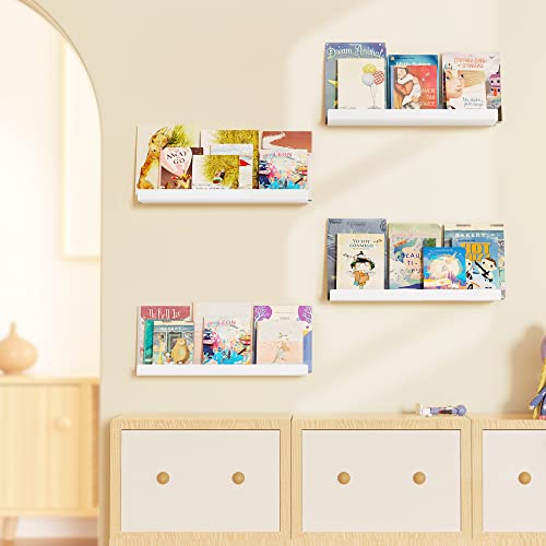 2 Pcs 15" Acrylic Shelves for Wall Organize and Display (2 Count)
