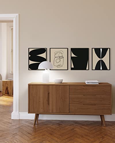 Standalone Black Oak Frames Set of 9