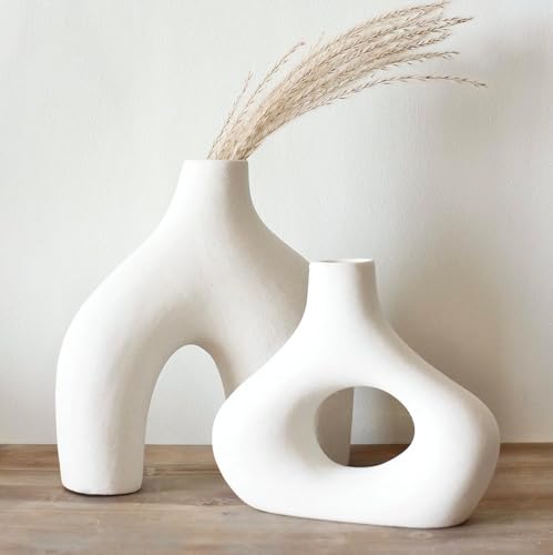Ceramic Modern Vase Set of 2 (2 Count)