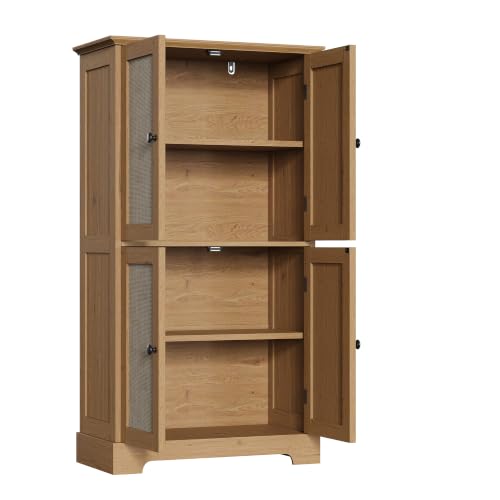 Bathroom Floor Cabinet with Adjustable Shelves