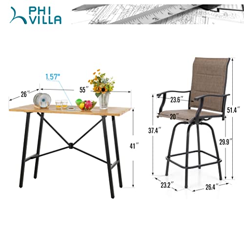 Bar Height Outdoor Table and Chairs 5 Piece (5 Count)