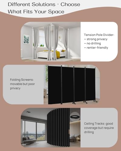 Tension Curtain Rods for Windows