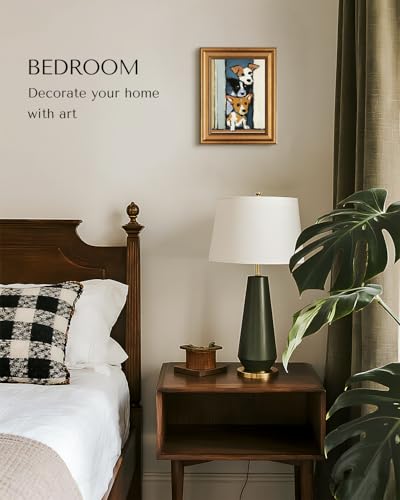 Framed Vintage Dog Wall Art