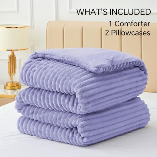 Fleece Queen Comforter Set