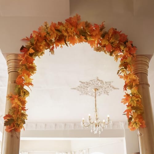 6PCS Orange Leaf Garland (33.6 Foot)