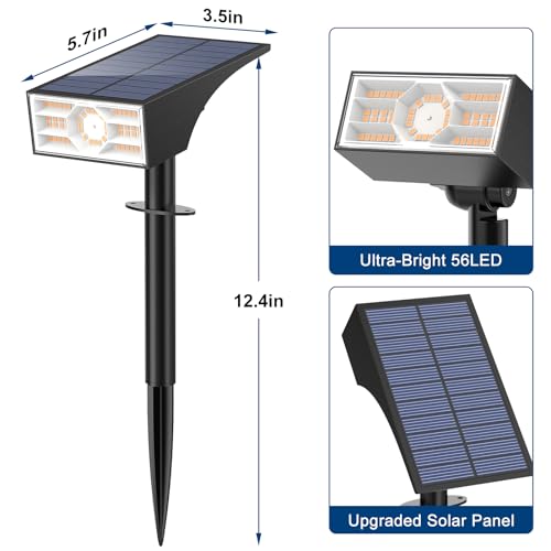 Solar Spot Lights Outdoor (2 Count)