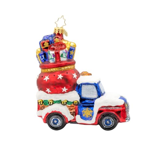 Hand Crafted European Glass Christmas Tree Decorative Ornament