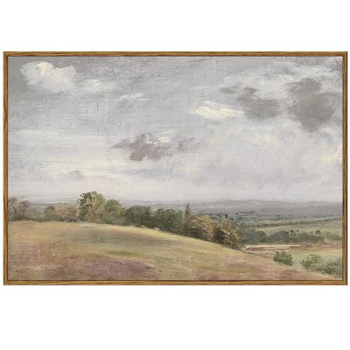 Framed Canvas Wall Art Vintage Decor