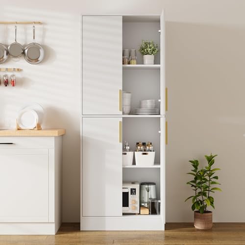 71" Tall Pantry Cabinet with 4 Doors