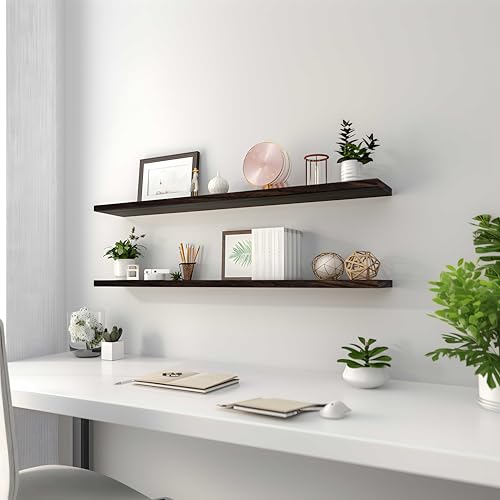 Wood Floating Shelves for Wall Decor (4 Count)