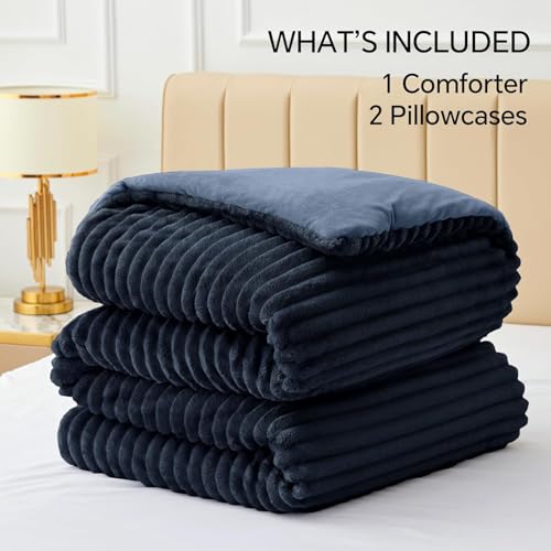 Fleece Queen Comforter Set