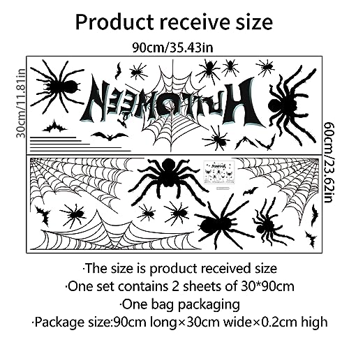 Halloween Spider Web Bat Patterns Wall Decals