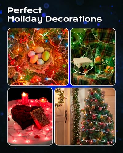 Blue Christmas Mini String Lights (100 Count)