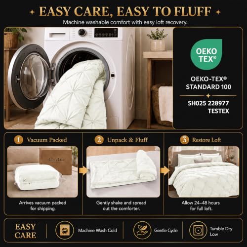 King Size Comforter Set Ivory