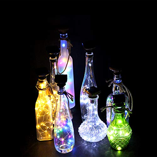 Solar Wine Bottle Lights Outdoor (8 Count)