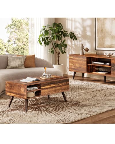 Lift Top Coffee Table with Hidden Storage
