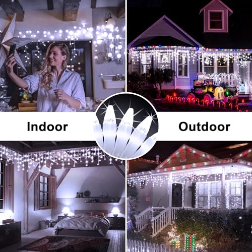 66FT 670 LED Christmas Lights 148 Ice Drops