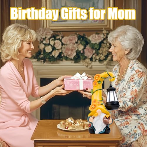 Birthday Gifts for Women Mom Garden Gnome Statue