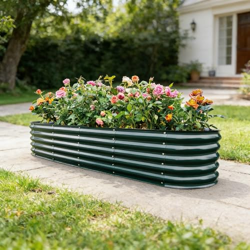 Gardmax Galvanized Raised Garden Bed