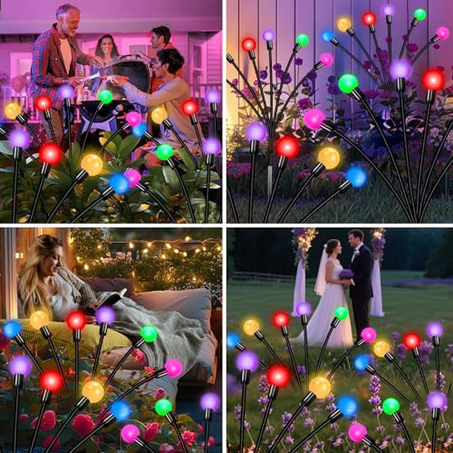 Solar Garden Lights Outdoor Waterproof (4 Count)