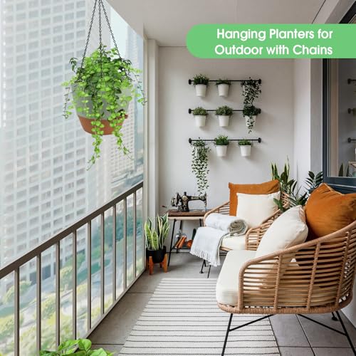 Hanging Planters for Indoor Outdoor Plants (2 Count)