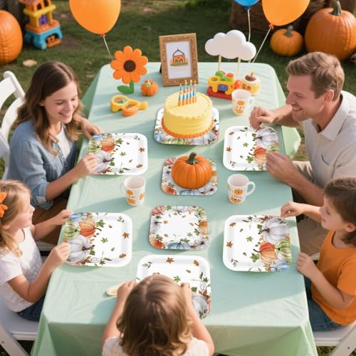 200Pcs Fall Pumpkin Leaves Party Decorations (200 Count)