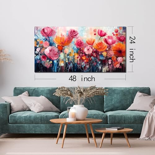 Flower Wall Art for Living Room