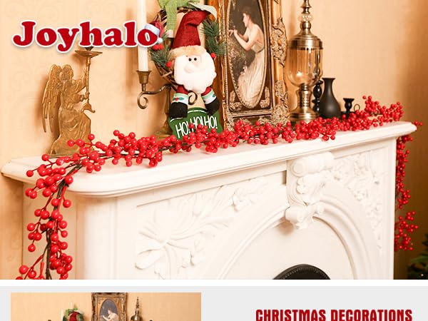 8.9FT Red Berry Garland
