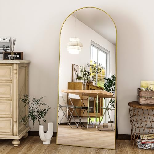 56"x21" Arched Full Length Mirror Floor Mirrors