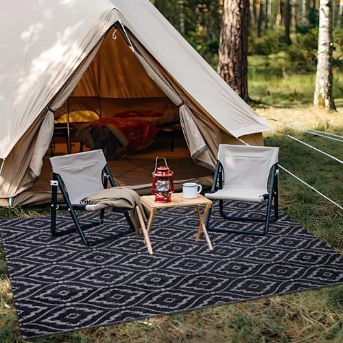 Outdoor Rug 5x8 ft Waterproof Reversible Braided Mat (40 Sq Ft)
