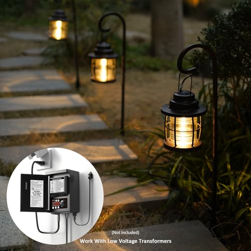 12V Low Voltage Hanging Lantern Pathway Lights 32Lumen 2900K 1.1W 6 Pack (6 Count)