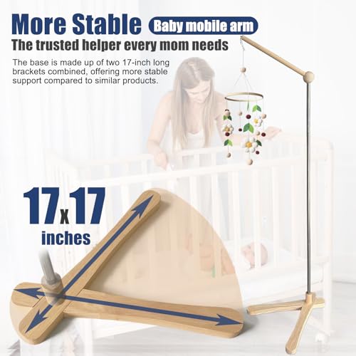 Crib Mobile Wooden Arm