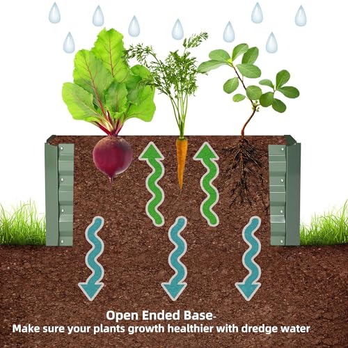 2x2x1FT Green Metal Raised Garden Bed Kit