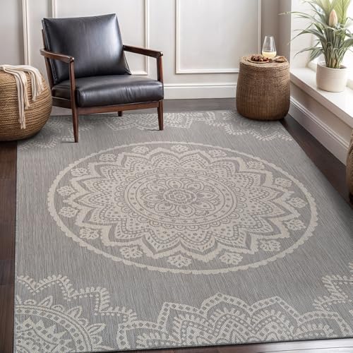 Outdoor Rug 6x9 Modern Area Rugs for Indoor and Outdoor Patios and Porches