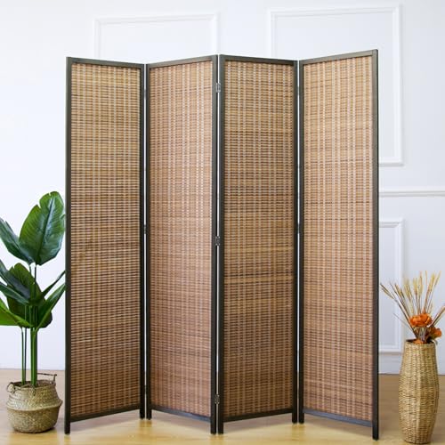 4 Panel Bamboo Room Divider (4 Count)