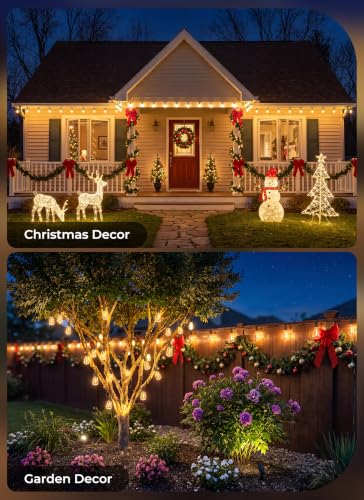 52FT Solar String Lights Outdoor Waterproof (52 Foot)