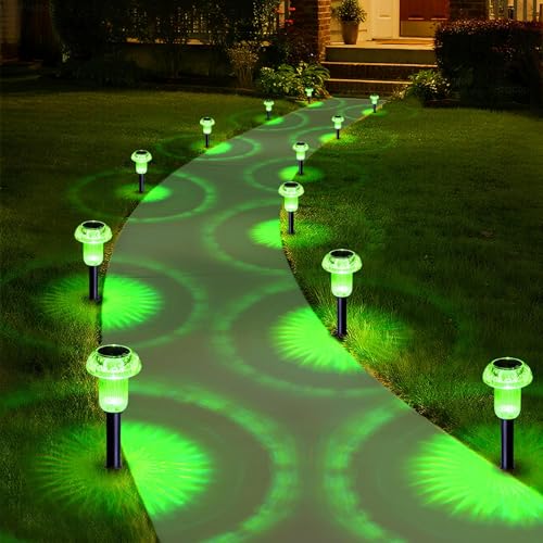 Solar Halloween Lights Outdoor Waterproof 8 Pack Halloween Decor (8 Count)