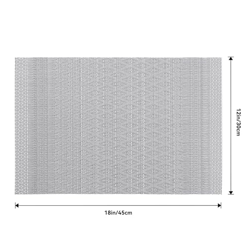 Lunar Grey Placemats Set of 6 (6 Count)
