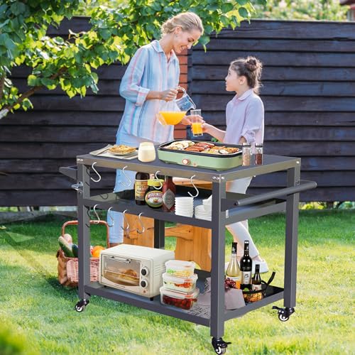 Domi 3 Shelf Outdoor Grill Table