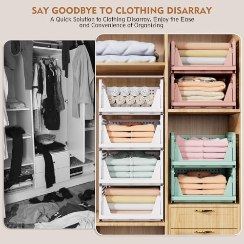 8 Pack Closet Organizers and Storage (8 Count)