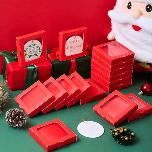 25 Pcs Christmas Sublimation Ornament Blanks Box (25 Count)