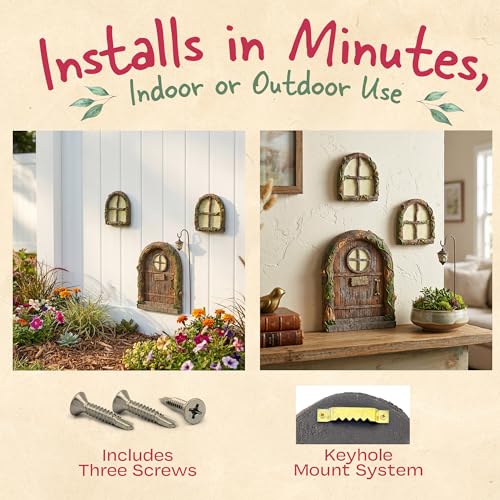Fairy Door for Tree Kit (4 Count)