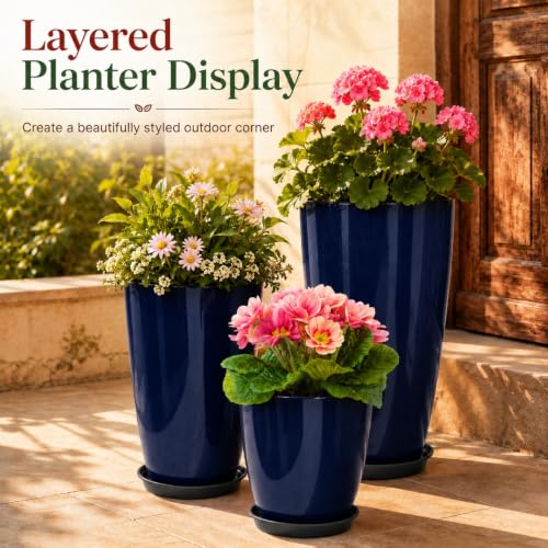 Set of 3 Tall Planter