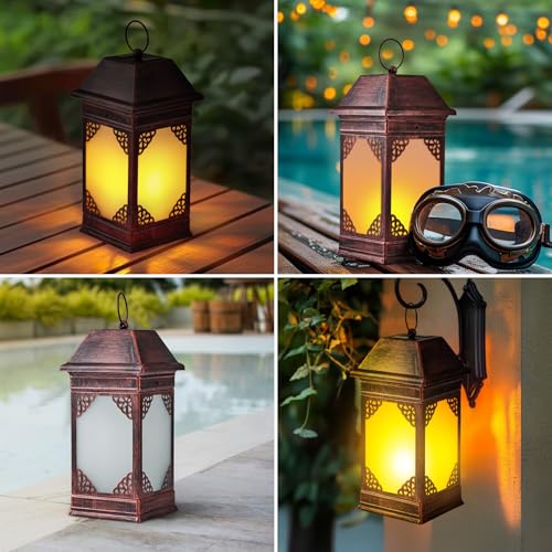 15.5" Solar Lanterns Outdoor Waterproof