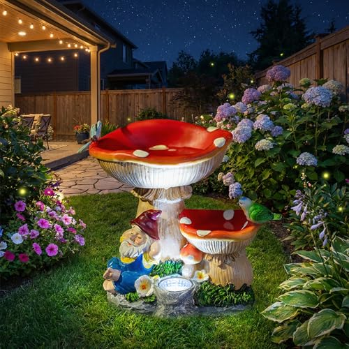 Solar Gnome Statues Figurine Lights